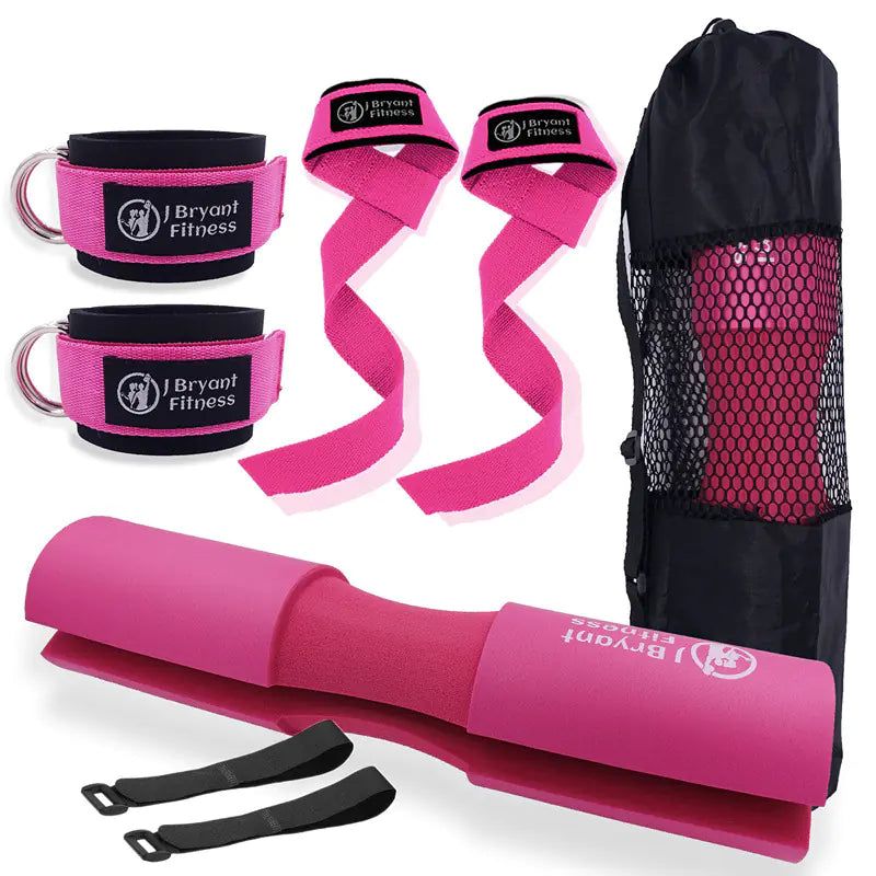 Set de Almohadilla para Barra y Correa de Tobillo para Hip Thrusts